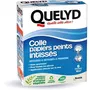 Quelyd - Colle à papier peint intissé en poudre - Pour tous papiers intissés et vinyle - Application murale directe - Préparation facile - Sans grumeaux - 300 g