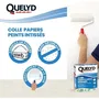 Quelyd - Colle à papier peint intissé en poudre - Pour tous papiers intissés et vinyle - Application murale directe - Préparation facile - Sans grumeaux - 300 g