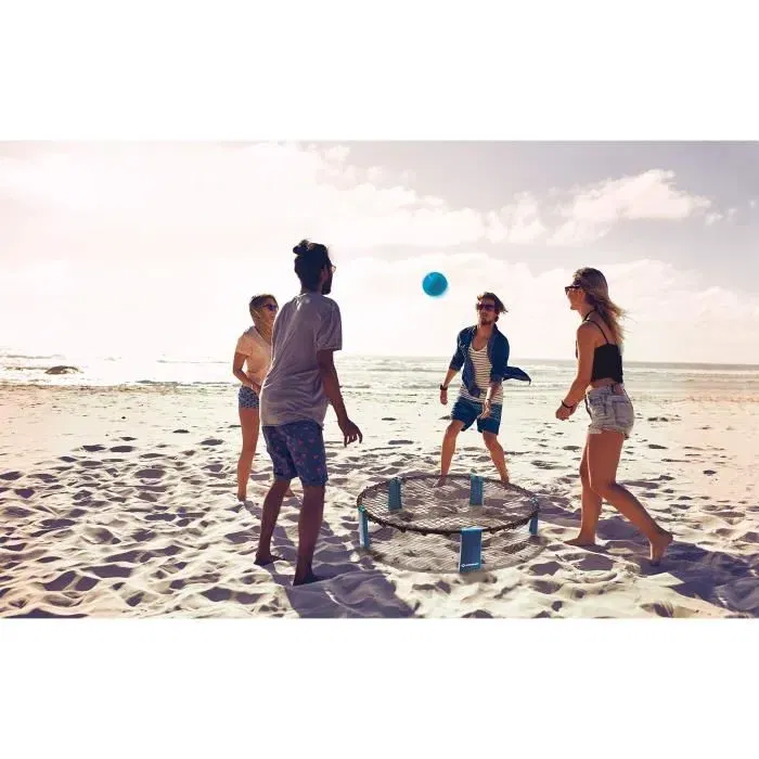 Schildkröt ROUNDNET SET - Jeu extérieur, trampoline et ballon, kit complet avec filet, balles d'entraînement et de compétition pour 2 joueurs Schildkröt ROUNDNET SET - Jeu extérieur, trampoline et ballon, kit complet avec filet, balles d'entraînement et de compétition pour 2 joueurs