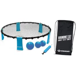 Schildkröt ROUNDNET SET - Jeu extérieur, trampoline et ballon, kit complet avec filet, balles d'entraînement et de compétition pour 2 joueurs