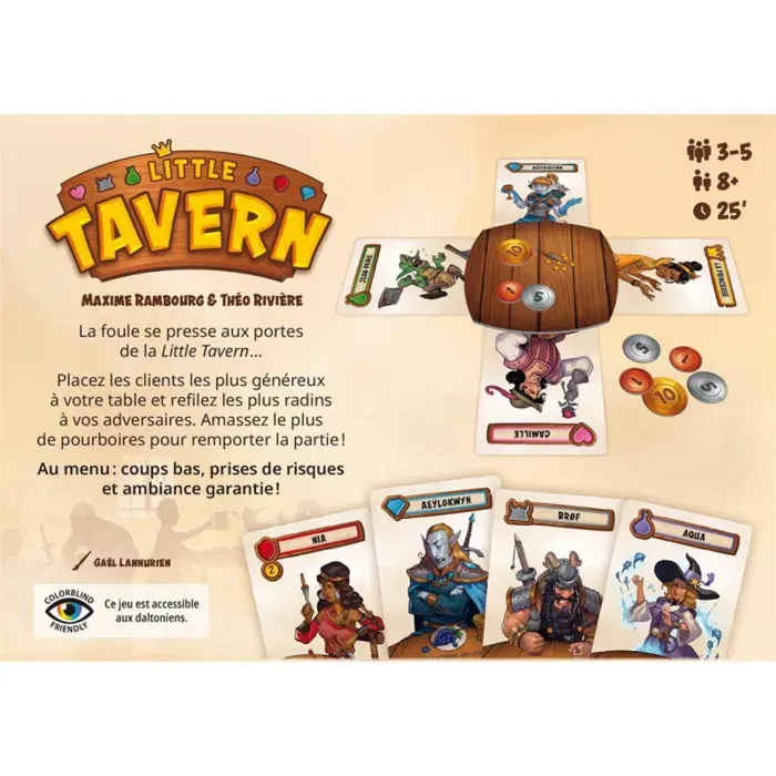 Little Tavern - Jeu de société familial de stratégie et de gestion de tavernes - Ac-Déco