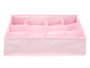 Kipit Boîte de Rangement Pliable Organisatrice 36x24x10 cm Assortie Tissu Carton (Set de 24)