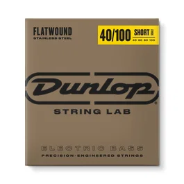 Dunlopst Juego Bajo Entorchado Plano (Escala Corta) 40-100 - Cordes pour basse