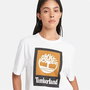 T-shirt à manches courtes homme Timberland Stack Logo Colored Blanc