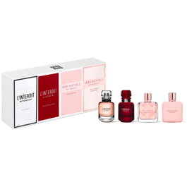 Givenchy Coffret Miniatures L'Interdit, L'Interdit Rouge, Irresistible, Irresistible Rose Velvet - Eau de Parfum pour Femme (10 ml + 10 ml + 8 ml + 8 ml)