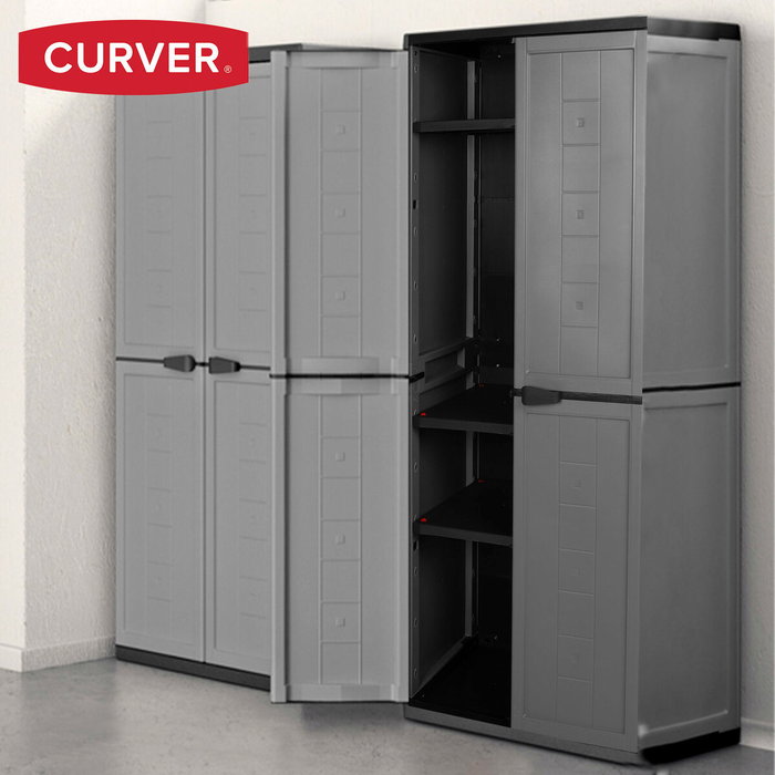 Armoire Curver Gris foncé Plastique 68 x 166 x 39 cm