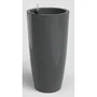 Artevasi Pot de fleurs Santorini SWS 78 BR - Gris anthracite - Plastique - Intérieur/extérieur - Ø40 x H78 cm - 72 L
