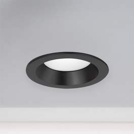 Spot LED Circulaire Downlight 9W 900Lm 6000K Noir Anti-éblouissant UGR19