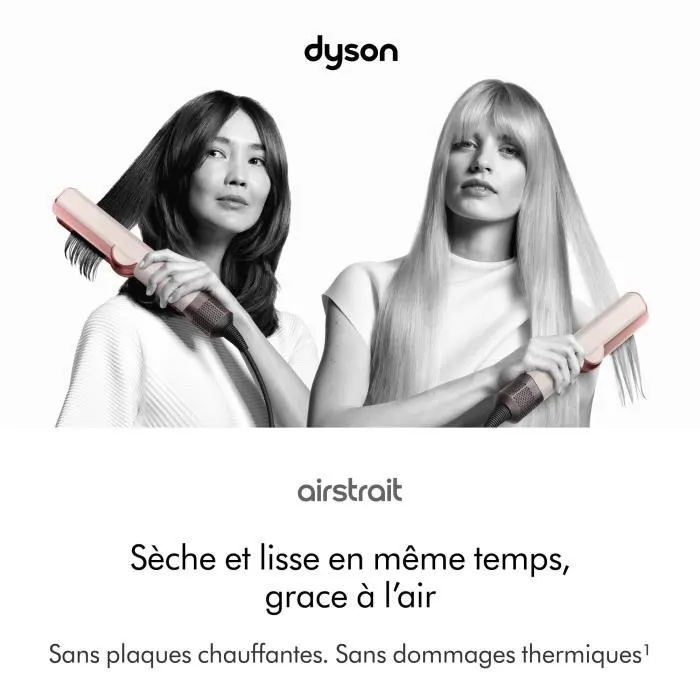 Dyson Airstrait Lisseur Sèche-Cheveux 1600 W Rose Céramique