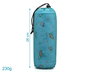 KioKids Toalla Toile de Plage et Piscine en Microfibre - Motif Tortues Bleu - 75x150 cm - Sac Filet et Mousqueton Inclus - Idéal pour Bébé et Enfant