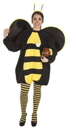 Creaciones Llopis - Déguisement adulte femme abeille noire et jaune - Taille M