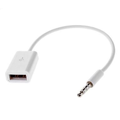 CoreParts Adaptateur USB-A Femelle vers Jack Audio 3.5mm pour Lecture MP3 depuis Clé USB sur Autoradio avec Entrée AUX CoreParts Adaptateur USB-A Femelle vers Jack Audio 3.5mm pour Lecture MP3 depuis Clé USB sur Autoradio avec Entrée AUX
