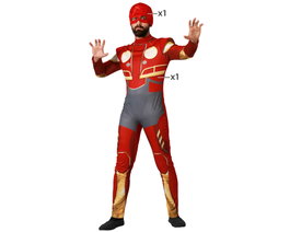 BigBuy Carnival Déguisement Héros de Bande dessinée Rouge Adulte M/L