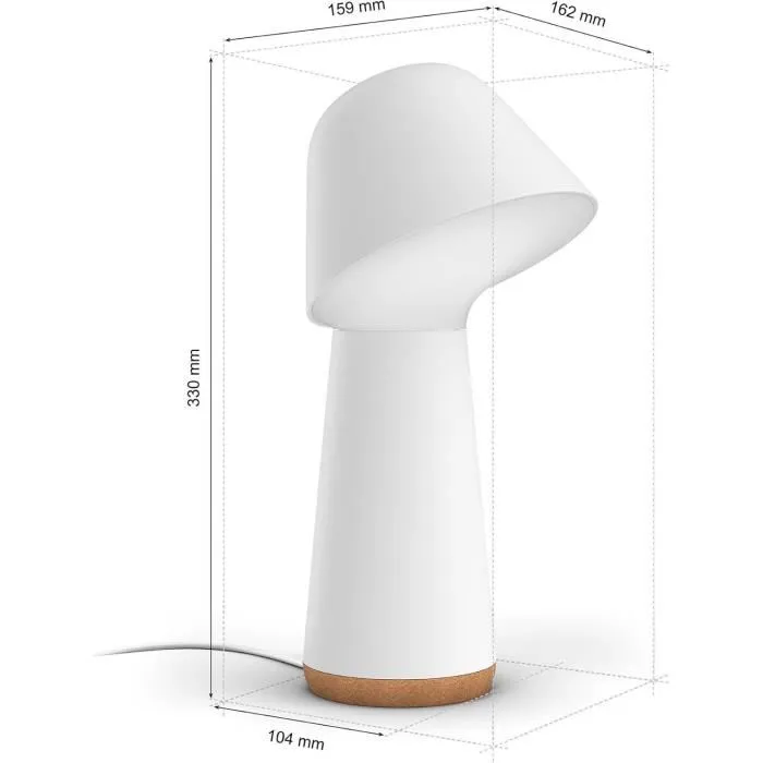 Philips hue w - Lampe LED connectée intelligente avec Bluetooth, contrôle smartphone et lumière naturelle (blanc) - Création d'ambiance