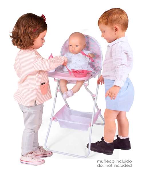 Decuevas - Trona plegable - para muñecas de hasta 50 cm.