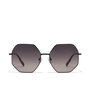 Hawkers LUMINA - Lunettes de soleil pour femme - Monture métallique carrée noir fumé - 57 mm