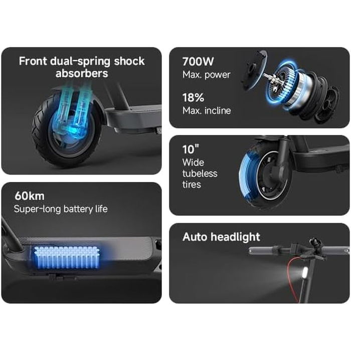 Trottinette Électrique Xiaomi 5 GL Noir 350 W