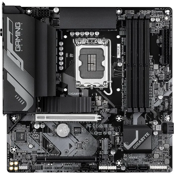 Gigabyte B760M G X WF6E GEN5 Carte Mère Micro-ATX, Chipset Intel B760, WiFi 6E, PCIe 5.0, DDR5, pour Gaming et Multimédia