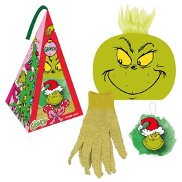 Cerdá Set de soins personnels de salle de bain The Grinch, Rouge, 12 x 15,8 x 15,8 cm