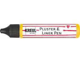 Kreul PLUSTER & LINER PEN effet 3D jaune soleil 29ml