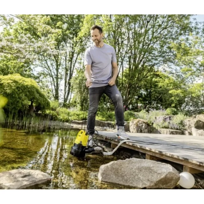 Kärcher Pompe d'évacuation SP 22.000 Dirt pour eau chargée, haute capacité avec capteur intelligent d'arrêt à sec