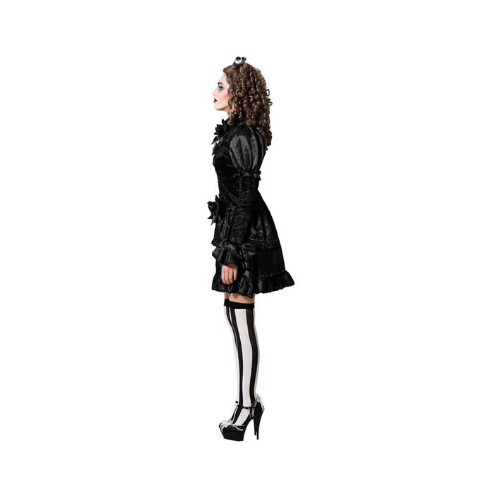 BigBuy Carnival Déguisement Poupée Lolita Noire avec Volants XS-S