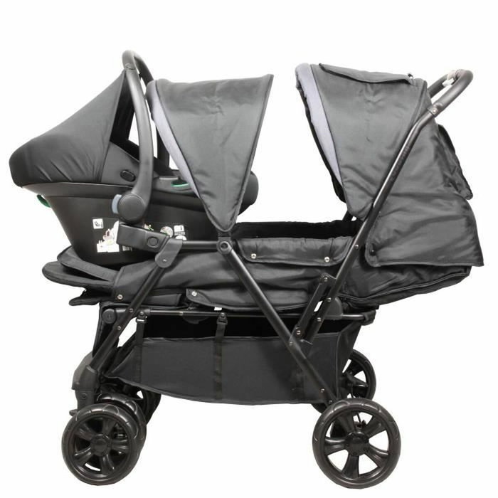 Bambisol Poussette Double avec Habillage Pluie Bambisol Poussette Double avec Habillage Pluie