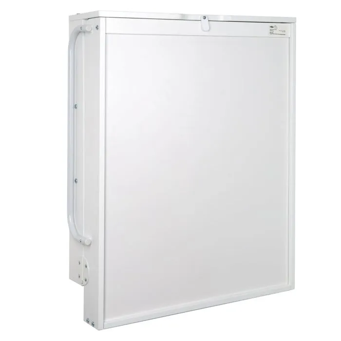 Roba Table à langer murale pliable, Blanc, 66 x 76.5 x 79 cm, avec étagères et matelas imperméable, conforme EN 12221, capacité 15 kg Roba Table à langer murale pliable, Blanc, 66 x 76.5 x 79 cm, avec étagères et matelas imperméable, conforme EN 12221, capacité 15 kg