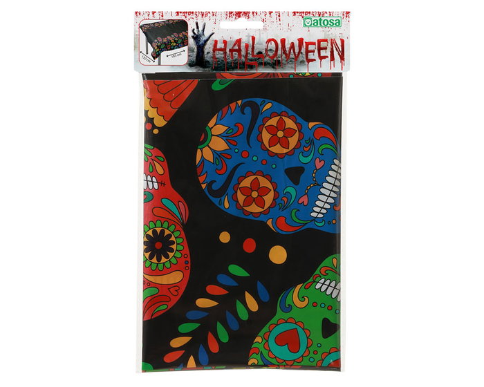 Atosa Nappe Rectangulaire 183x132cm Calaveras Coloridas Jour des Morts Atosa Nappe Rectangulaire 183x132cm Calaveras Coloridas Jour des Morts