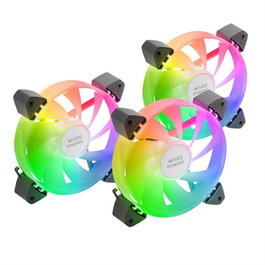 Mars Gaming MF3A Ventilateur 120 mm 3-en-1 ARGB 3 Pin +5V Molex