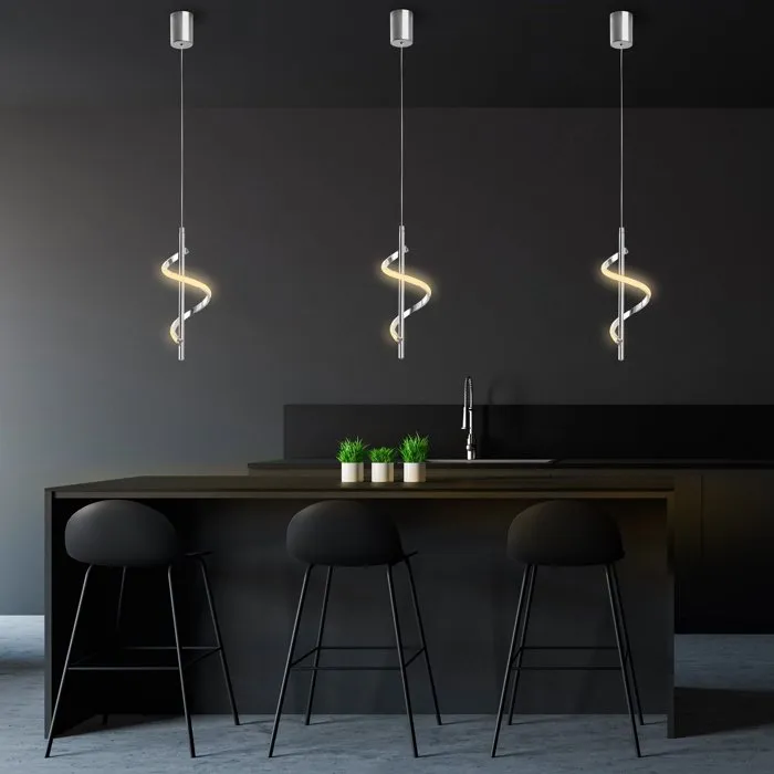 D By M.Red Suspension lustre Chrome