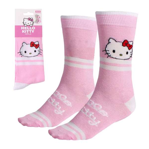 Cerdá Chaussettes Hello Kitty Rose - Taille unique 36/43 - Pour enfant à partir de 3 ans Cerdá Chaussettes Hello Kitty Rose - Taille unique 36/43 - Pour enfant à partir de 3 ans