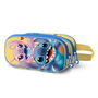 Trousse Fourre-Tout Double Lilo & Stitch Bleu