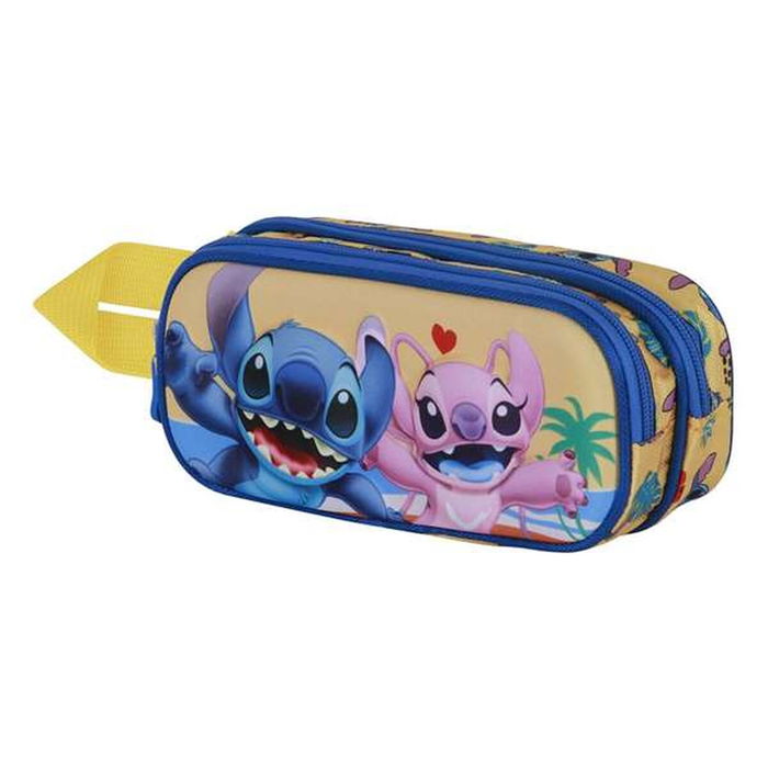 Trousse Fourre-Tout Double Lilo & Stitch Bleu