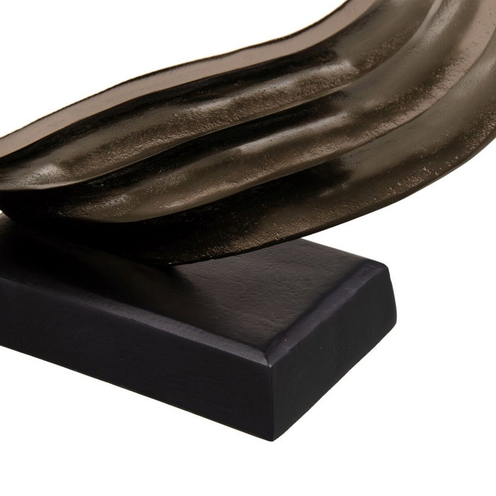 BigBuy Home Figurine Décorative Noir Argenté Aluminium BigBuy Home Figurine Décorative Noir Argenté Aluminium