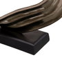 BigBuy Home Figurine Décorative Noir Argenté Aluminium