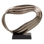 BigBuy Home Figurine Décorative Noir Argenté Aluminium