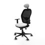 Chaise de Bureau avec Appui-tête Jorquera Piqueras y Crespo 1D036G1 Blanc
