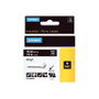 Dymo 1805435 Ruban Vinyle Blanc sur Noir pour étiqueteuse