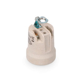 Edm Portalampes en porcelaine blanc E27
