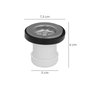 ABRISA Válvula Lavabo / Bide Con Tapa y Cadena 1 1/2 Pol avec Sortie Ø 40 mm