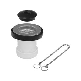 ABRISA Válvula Lavabo / Bide Con Tapa y Cadena 1 1/2 Pol avec Sortie Ø 40 mm
