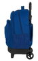 Safta Blackfit8 Sac à dos Grand avec Roues Compact et Organisation Extensible Oxford, Polyester 600D, 33 x 45 x 22 cm