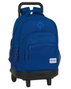 Safta Blackfit8 Sac à dos Grand avec Roues Compact et Organisation Extensible Oxford, Polyester 600D, 33 x 45 x 22 cm