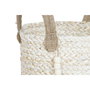 Set de basket Home ESPRIT Naturel Marron Clair Jute Fibre de maïs Moderne 40 x 40 x 41 cm