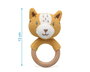 KioKids Mordedor Tigre En Bois Et Coton De La Collection Cotton Friends, Jouet De Dentition Écologique Pour Bébé +3 Mois, Coloris Moutarde