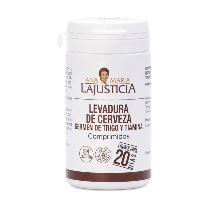 Ana Maria Lajusticia Levure de bière, Germe de blé et Thiamine B1 (80 comprimés) Ana Maria Lajusticia Levure de bière, Germe de blé et Thiamine B1 (80 comprimés)