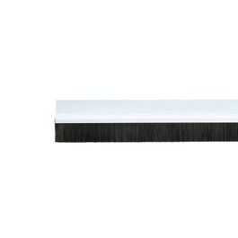 WOLFPACK LINEA PROFESIONAL Burlete de porte en PVC blanc avec brosse, 1 mètre