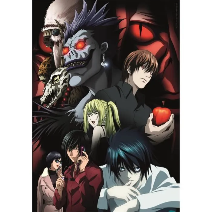 Clementoni Compact - Puzzle 1000 pièces Death Note - 70 x 50 cm avec poster - Boîte compacte - À partir de 10 ans Clementoni Compact - Puzzle 1000 pièces Death Note - 70 x 50 cm avec poster - Boîte compacte - À partir de 10 ans
