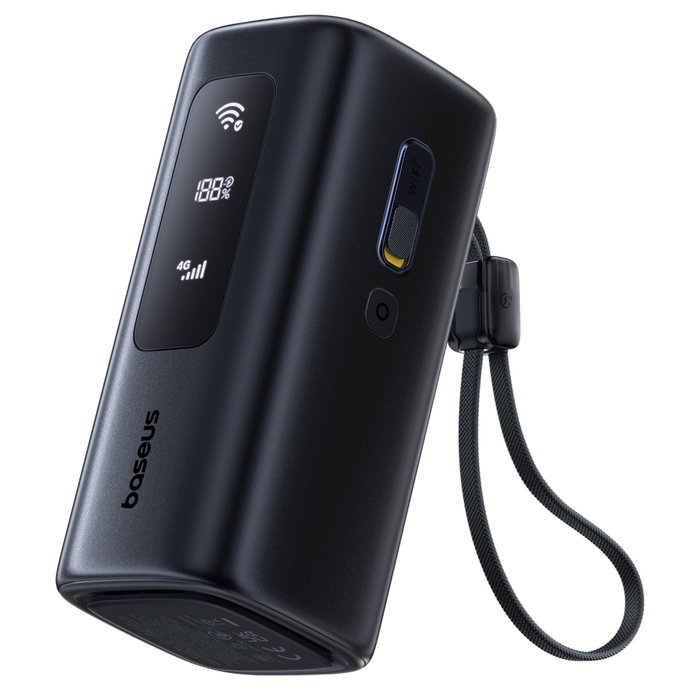 Baseus EnerGeek GX11 MiFi Power Bank 20000mAh 67W Cosmic Black Baseus EnerGeek GX11 MiFi Power Bank 20000mAh 67W Cosmic Black